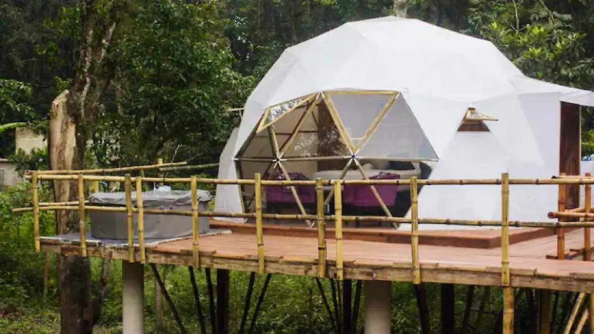 Casas domo para acampar en Coatepec